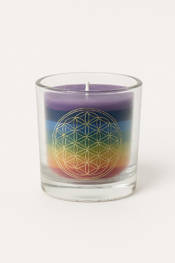 Bougie Chakras 7 Couleurs - Fleur de Vie – Image 3
