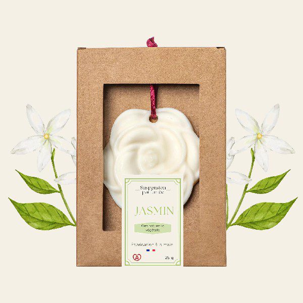 Cire parfumée Jasmin – Suspension armoire naturelle<BR />