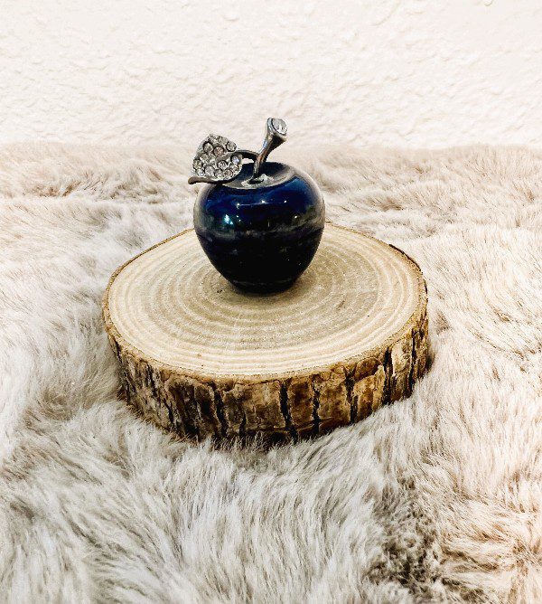 Décoration Pomme en Lapis lazuli