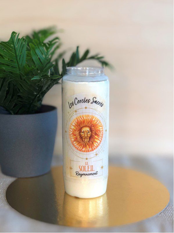 Bougie à Rituels Les Cercles Sacrés Le Soleil
