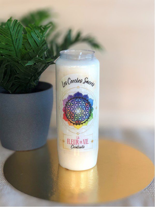 Bougie à Rituels Les Cercles Sacrés La Fleur de Vie