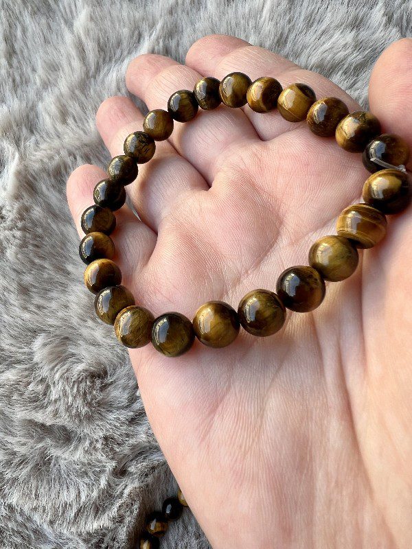 Bracelet Oeil de Tigre  Protection - Force Intérieure 8mm