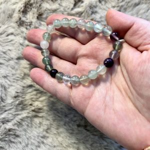 Bracelet Fluorite Multicolore Clarté - Concentration 8mm