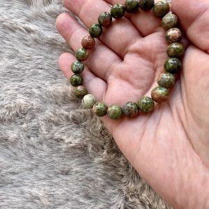 Bracelet Unakite Equilibre émotionnel - Introspection 8mm