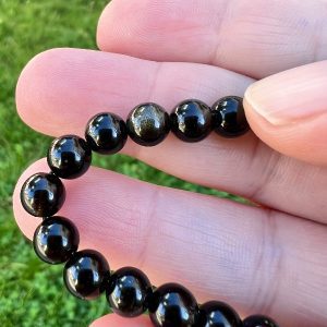 Bracelet Obsidienne Dorée Protection - Guidance intérieure