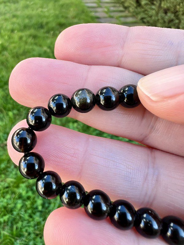 Bracelet Obsidienne Dorée Protection - Guidance intérieure