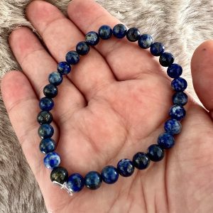 Bracelet Lapis Lazuli  Confiance - Communication 6mm