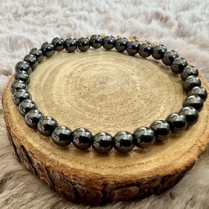 Bracelet en Hématite Energie - Confiance / 6mm