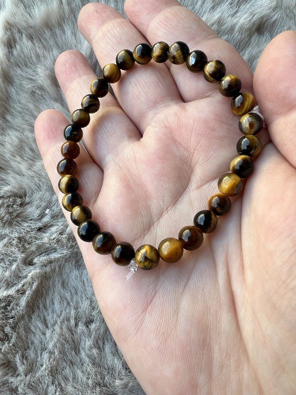 Bracelet Œil de Tigre – Protection & Force Intérieure 6mm