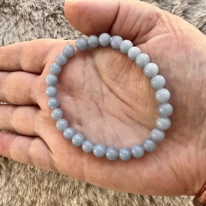 Bracelet Angélite – Confiance & Équilibre émotionnel - 6mm