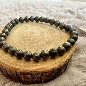 Bracelet Pyrite Organisation - Concentration 6mm