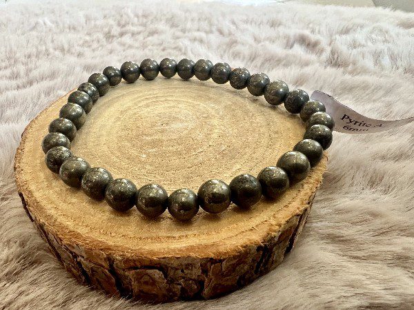 Bracelet Pyrite Organisation - Concentration 6mm