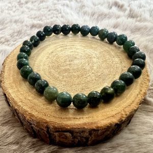 Bracelet Agate Mousse Connexion Nature  Renouveau 6mm