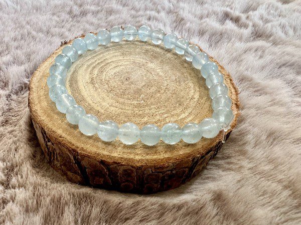 Bracelet Aigue-Marine Apaisement  Communication 6mm – Image 2