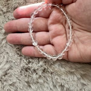 Bracelet Cristal de roche Amplificateur Energétique 8mm
