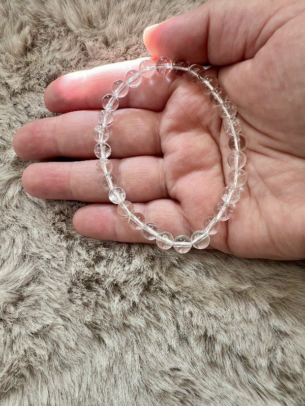 Bracelet Cristal de roche Amplificateur Energétique 8mm