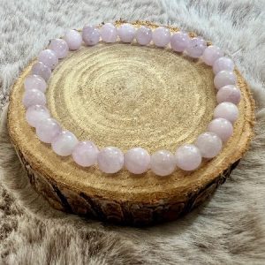 Bracelet Kunzite – Tendresse - Sérénité intérieure  6mm
