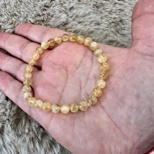 Bracelet Citrine Naturelle Energie positive 6mm