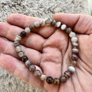 Bracelet Agate Botswana  Sérénité - Optimisme 6mm