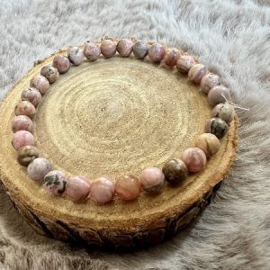 Bracelet Rhodochrosite Libération Emotionnelle /6mm