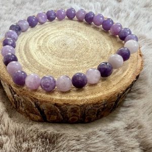 Bracelet Lépidolite Changement - Anxiété 6mm