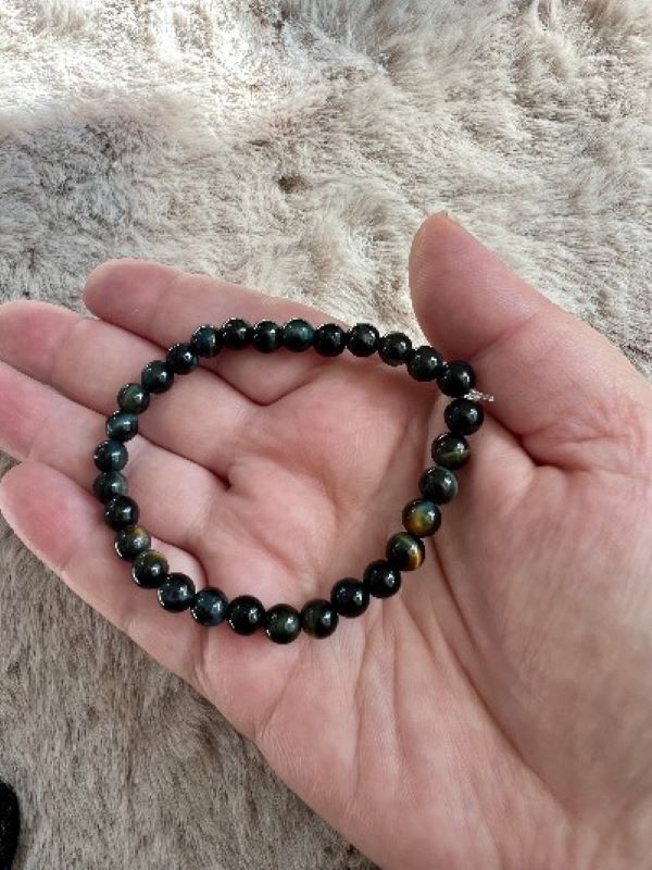 Bracelet Oeil de Faucon  Protection - Clairvoyance 6mm