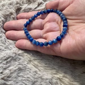 Bracelet Cyanite Bleue - Dissipe Peurs Doutes 5mm
