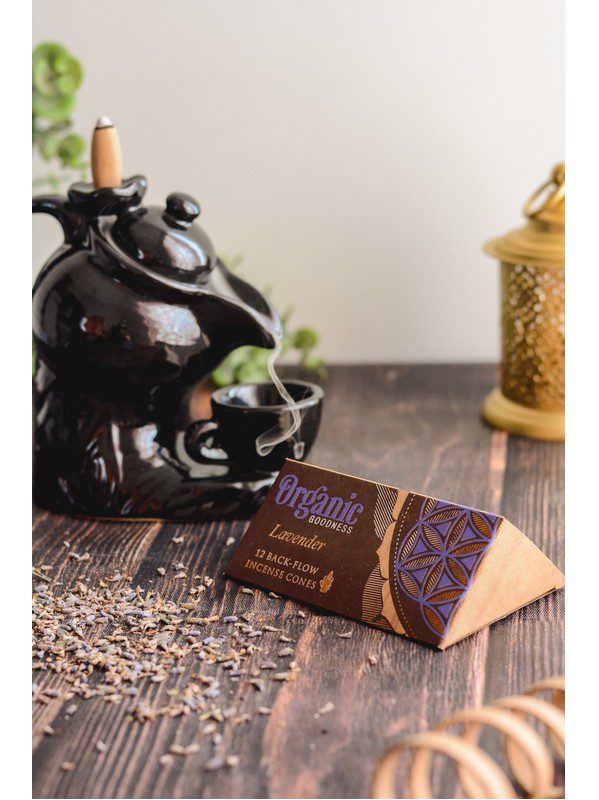 Boite Encens en Cone lavande Organics 12 pieces