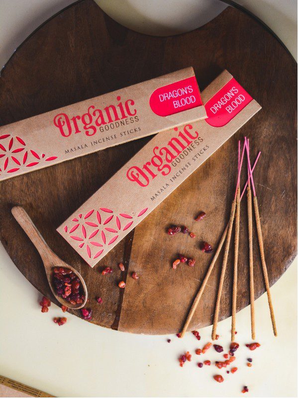 Boite Baton Encens Sang de dragon Organics 15gr