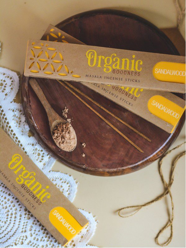 Boite Baton Encens Bois de Santal Organics 15gr