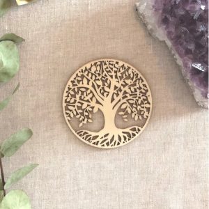 Socle de Rechargement Bois Arbre de vie diam 10 cm