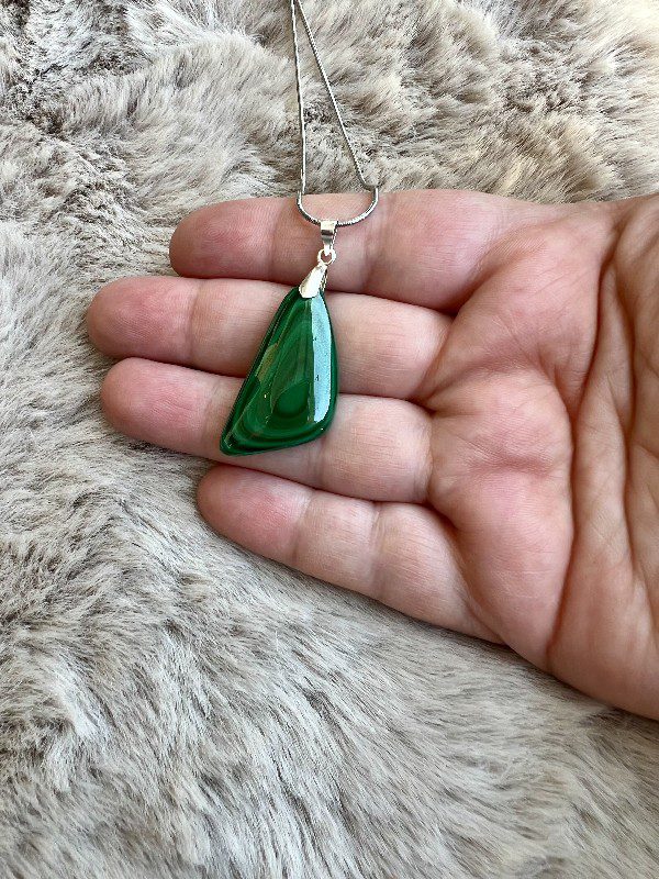 Pendentif  Malachite Confiance - Vitalité