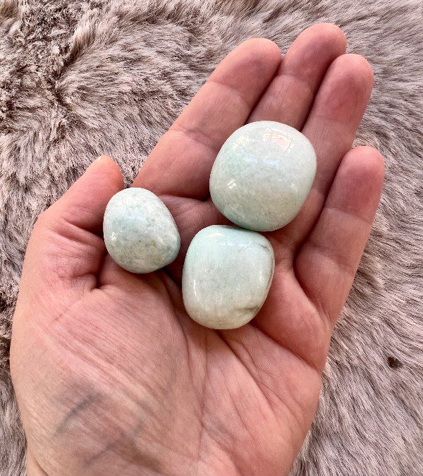 Pierre roulée Amazonite - Guérison Intérieure - 20/30gr