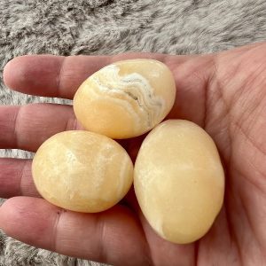 Pierre Roulée Calcite Orange Energie - Confiance   30gr