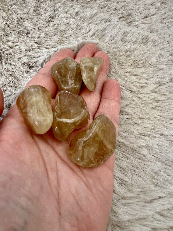 Pierre Roulée Citrine Naturelle Energie positive 15gr