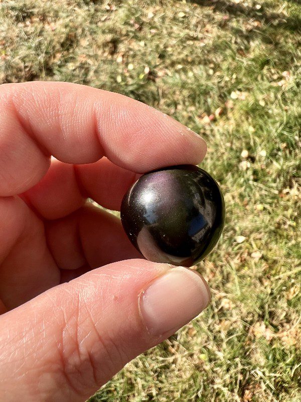 Pierre Roulée Obsidienne Oeil Céleste Protection 15gr