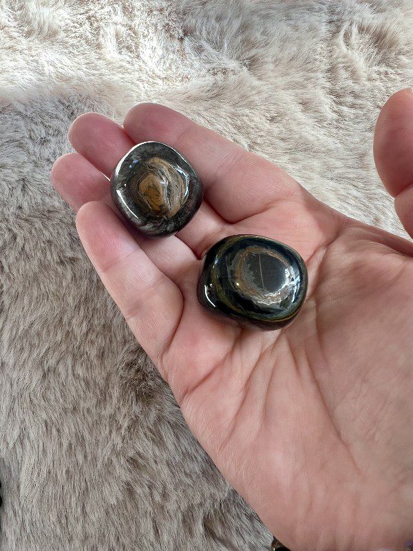 Pierre roulée Oeil de Faucon Clairvoyance - Sérénité 30g