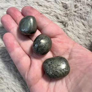 Pierre roulée en Pyrite – Organisation concentration /25gr