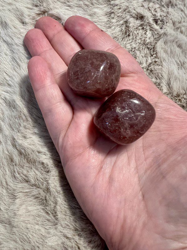 Pierre Roulée Quartz Hématoide Clarté d’esprit - Confiance