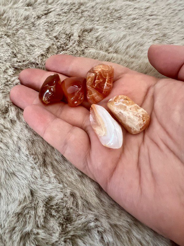 Pierre Roulée Cornaline Vitalité - Assurance 5-10gr