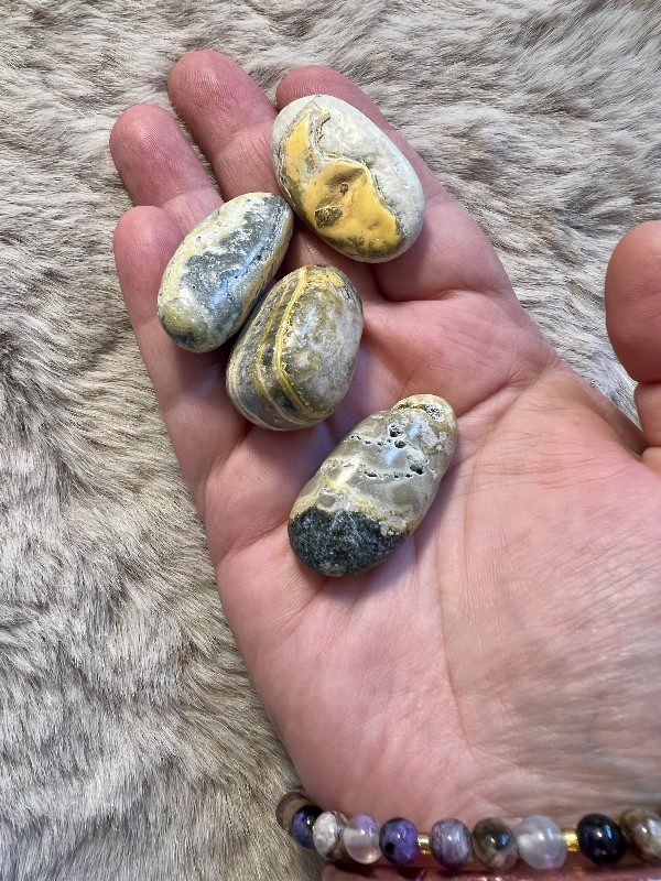 Pierre Roulée Jaspe Bumblebee Sérénité - Objectifs 15gr