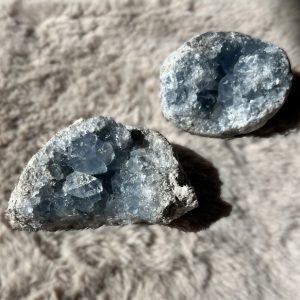 Géode de Pierre Naturelle Célestine