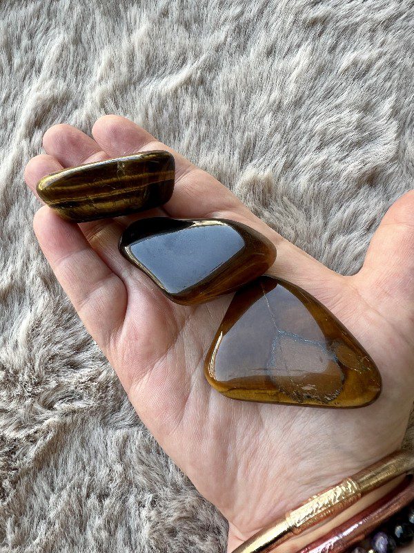 Pierre roulée Oeil Tigre Protection - Force Intérieure 40gr