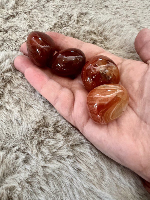 Pierre Roulée Cornaline Vitalité - Assurance 20-30gr