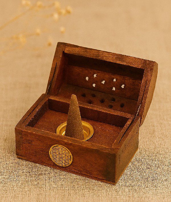 Boîte Porte-Encens Fleur de Vie