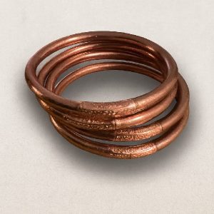 Jonc Bouddhiste Rose Gold Épais avec Mantra – Porte-Bonheur