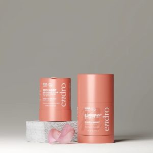 Déodorant Endro bio rechargeable rose framboise – soin naturel 48h, doux pour peaux sensibles, éco-responsable et zéro déchet – Esprit Féerique, boutique en ligne bien-être et soins bio