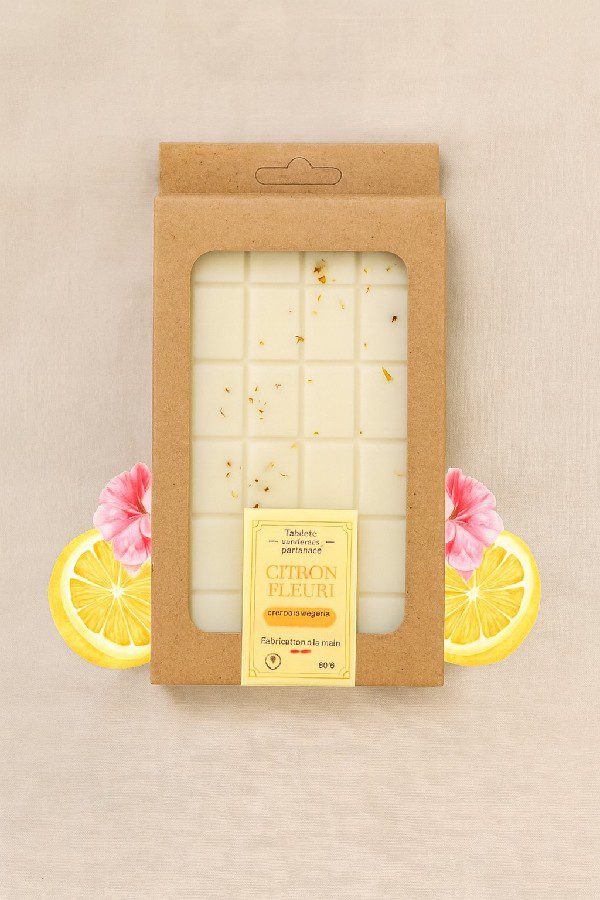 Tablette Fondant Parfumé Citron Fleuri 80gr