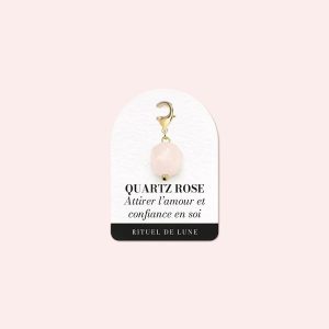 Charms Quartz Rose  Amour  Apaisement