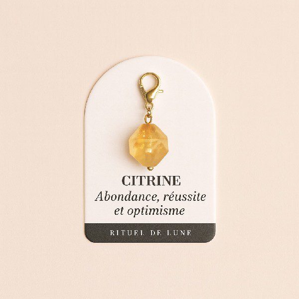 Charm's Citrine Naturelle Energie positive